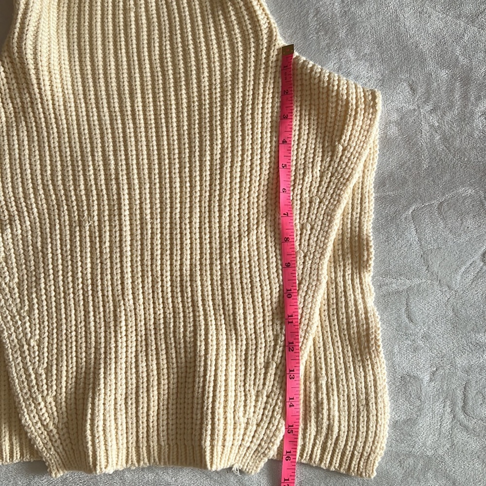 NWOT Open Edit | Ivory Rib Knit Dickey - Picture 10 of 10